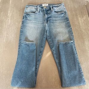 FRAME Le High Skinny Jean in DuPont Drive Size 25